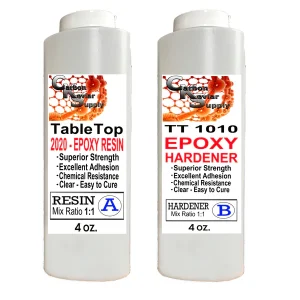 8 oz Table Top Epoxy - Crystal Clear durable finish